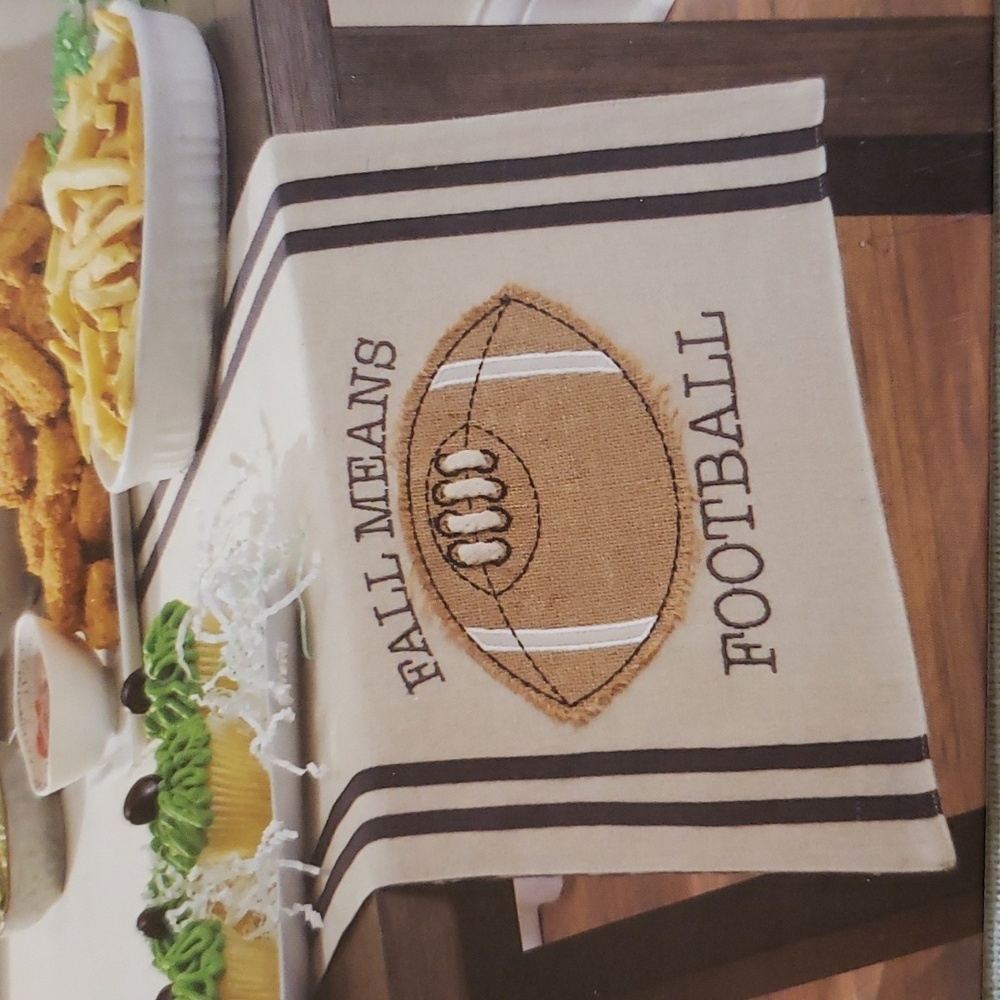 Game Day, Game On! "Fall Means Football" 72 x 14 Table Runner
